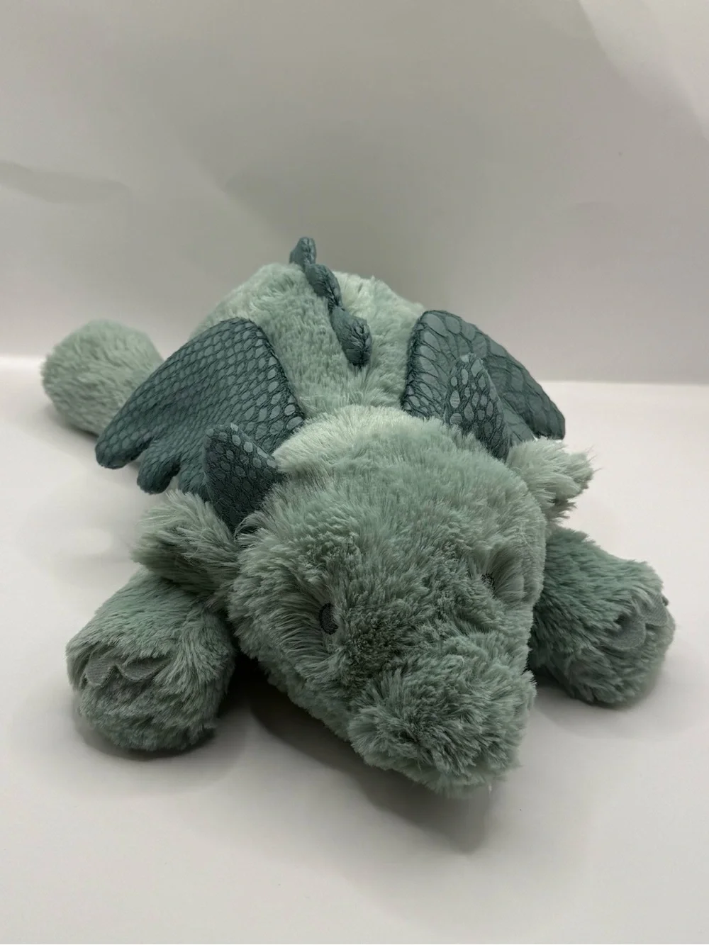 Carters Sage Green Dragon Dinosaur Stuffed Animal Plush